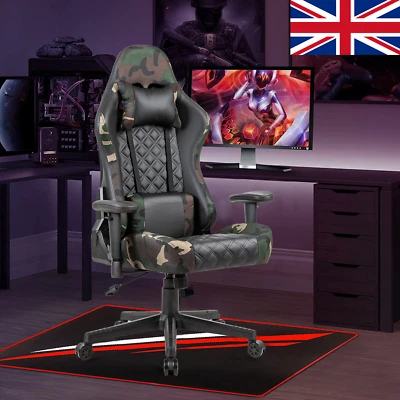 £79.99 • Buy Gaming Chair Recliner Swivel Office PC Computer Chair Leather Racing Desk Chair