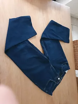 £9 • Buy Womens Dream Jeans By Mac Size 30   Dark Blue Deinm Straight Leg 27 Inside Leg