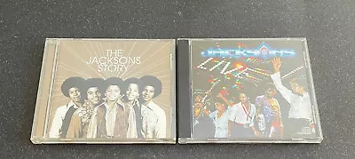 Rare Lot Of 2 Vintage Michael Jackson 5 Story Live Soul Pop CDs Greatest Hits • $14.99