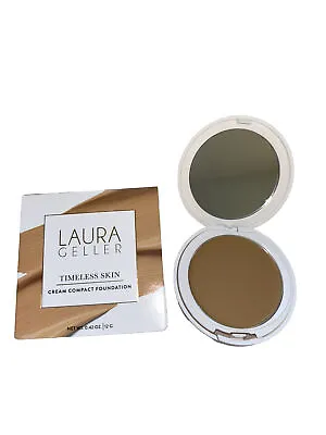 Laura Geller Timeless Skin Cream Compact Foundation Golden Medium 300  12g • £6.25