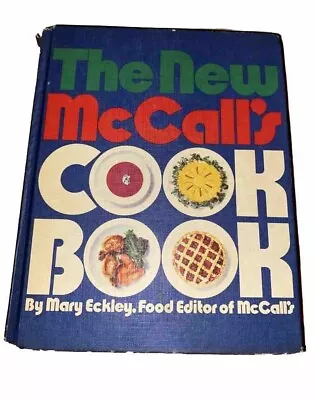 Vintage 1973 The New McCalls Cookbook Eckley Recipe Book Blue Cover • $7.99