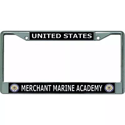 Merchant Marine Academy Usma Marines Military Logo Chrome License Plate Frame • $29.99