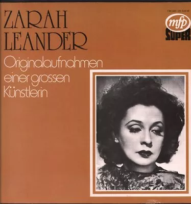 Zarah Leander Originalaufnahmen Einer Grossen Künstlerin LP Vinyl Germany Mfp • $5.74