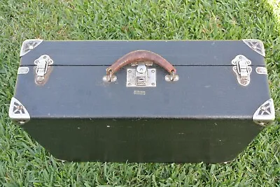 VINTAGE 1920's/30's LUDWIG TOP Of The LINE BLACK BEAUTY SNARE DRUM CASE! Q224 • $2102.07