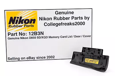 Genuine Nikon D850 Memory Card Door Rubber & Plastic SD / XQD Cover *UK* - 12B3N • £34.95