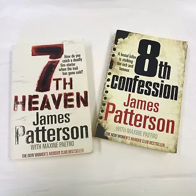 James Patterson WOMENS MURDER CLUB #7 #8 7TH Heaven Suspense Thriller Mystery PB • $23.95