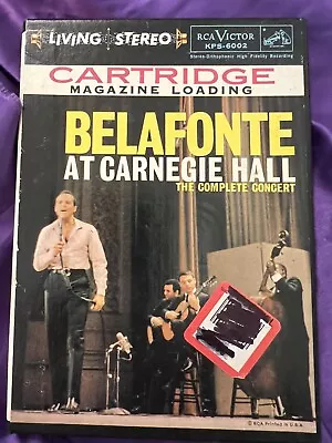 RCA Magazine Loading Cartridge Cassette Tape “Belafonte At Carnegie Hall”. • $34