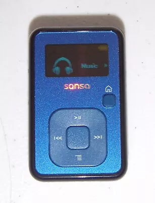SanDisk Sansa Clip+ (4GB) Digital Media MP3 Player Blue. Works Great Good Cond • $34.95