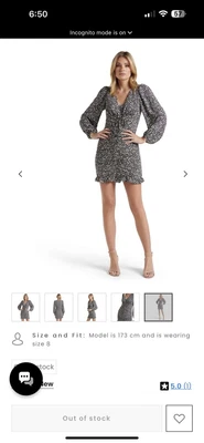 $20 • Buy Forever New Samantha Ruched Frill Mini Dress In Black