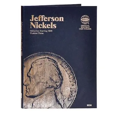 Whitman Blue Coin Folder 9035 Jefferson Nickel #3 1996-2025D  Album/Book  5 Cent • $4.39