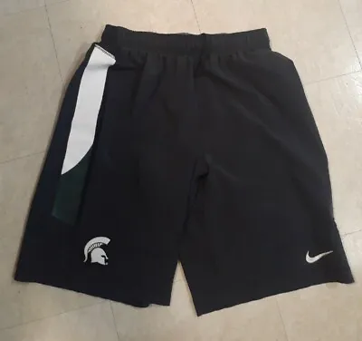 Nike Michigan State Spartans Shorts Small  Black Mens Basketball • $24