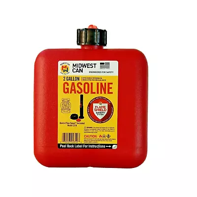 2 Gallon Gas Can 2.8 Gal MIDWEST • $20.99