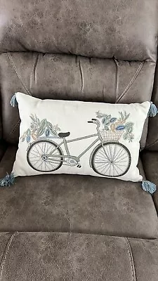 Pillow Spring Bike Blue Lumbar Pillow • $15