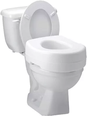 ROUND Toilet Seat Post Surgery Elevated Raised Riser Handicap Elderly Medical • $39.17