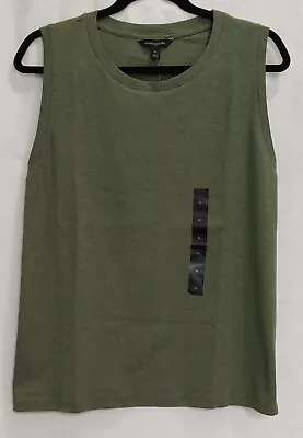 NWT Banana Republic Womens Size XL Reg Green Slub Muscle Tank Top ~ New • $19.99