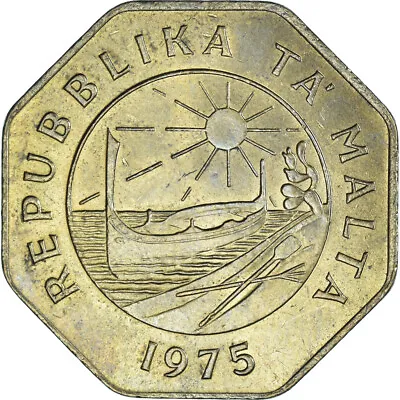 [#1144851] Coin Malta 1st Anniversary - Republic Of Malta 25 Cents 1975 AU • $16.84