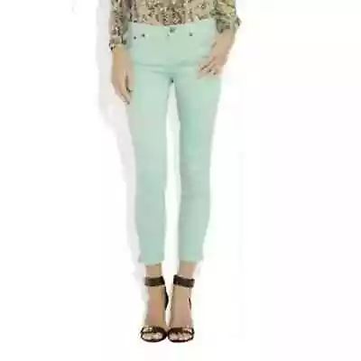 J. Crew Mint Green Toothpick Skinny Jeans • $17.10