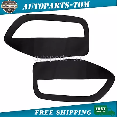Door Panel Insert Cards Cover Leather For Ford Mustang 2005-2009 Black 2pcs • $9.39