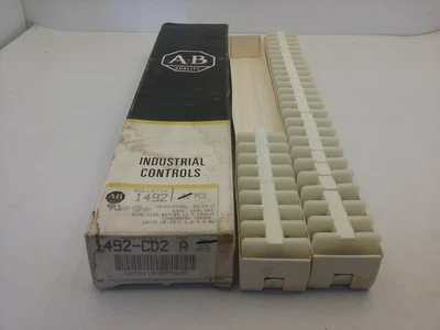$30.96 • Buy Allen Bradley 1492-cd2 Terminal Block Rail Mount 100a 600v Ser A Box Of 34 Nib  