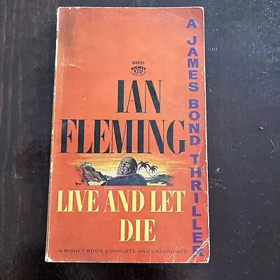 Live And Let Die Ian Fleming 1954 A James Bond Thriller Signet USED BinML • $9