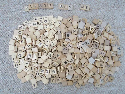 Scrabble Wood Genuine Game Letter Tiles    Lot Of 800 • $59.99