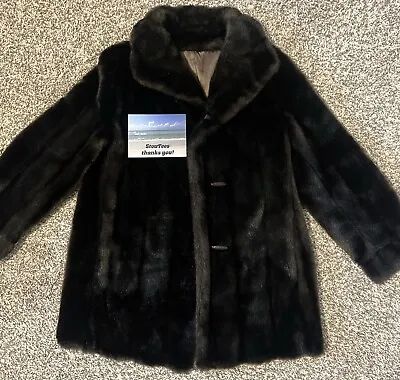 Dubrowsky & Perlbinder Tissavel France Faux Fur Black VTG Women’s • $27