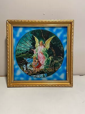 Vintage Motion Lamp Moving Picture Light Wall Display Psychodelic Guardian Angel • $149.99