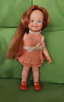 Vintage Ideal Cinnamon Doll Velvet’s Little Crissy 12 In SHOES 1972 • $25