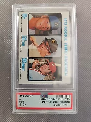 1973 Topps Mike Schmidt Ron Say Rookie Card PSA Near Mint 7 • $256