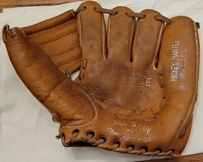 Vintage Baseball Glove H.K. AS  Mickey Mantle All Star Model • $95