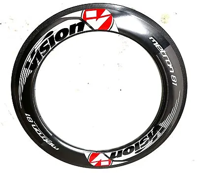 FSA Vision 700c Metron 81 21H 21 Hole Carbon Tubular Rear Bike Wheel Rim NEW • $99.97