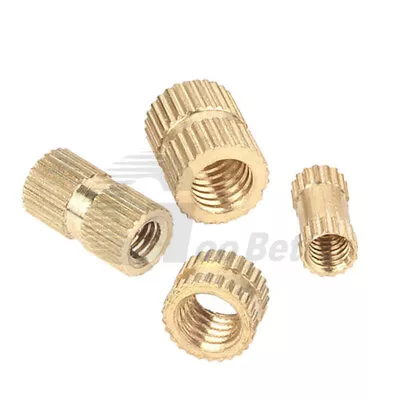 M4 M5 Brass Injection Knurled Nuts Thread Insert Embedded Nuts Metric • £1.39