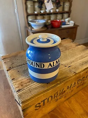 Vintage TG Green Cornishware Kitchen Storage Jar – Ground Almonds – Great! – • £59.99