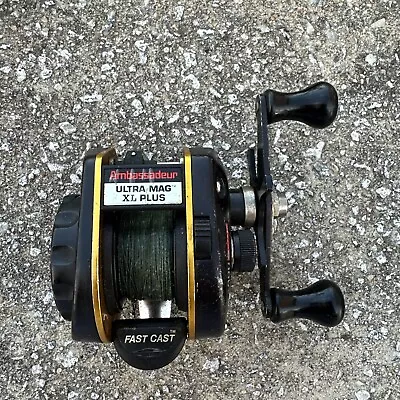 $30 • Buy Abu Garcia Ambassadeur Ultra Mag XL Plus Fast Cast Vintage 1980’s RL-302