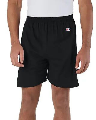 Champion Adult Gym 100% Cotton Jersey 6  Inseam Athletic Fit Gym Shorts • $15.99