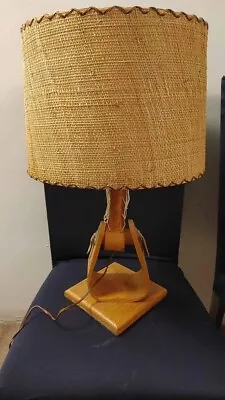 Vintage Stirrup Cowboy Ranch Table Lamp • $36.95