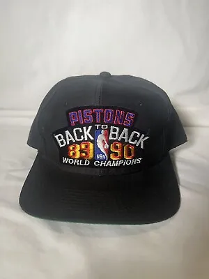 Vintage Detroit Pistons World Champions Sports Specialty Snapback Hat Nos • $35