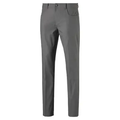  New  Puma Mens 5 Pocket Pant Quiet Shade Gray Size 30w 30l #577975 06 • $24.99