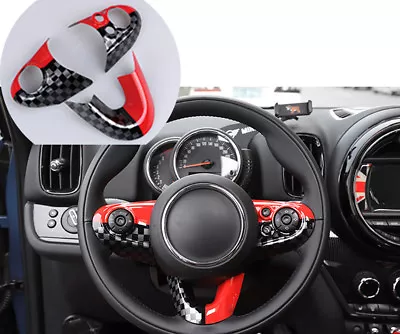 For MINI Cooper F54 F55 F56 F57 F60 JCW UK Style Steering Wheel Cover Trim Kit • $32.30