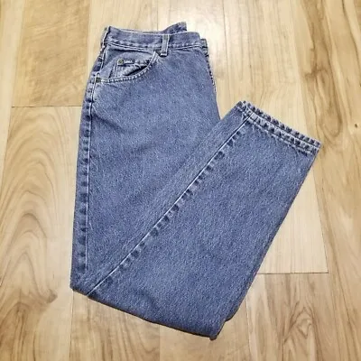 Vintage Y2k Lee High Rise Mom Blue Jeans 14 Womens Tapered Stonewash Denim 32x30 • $29.65