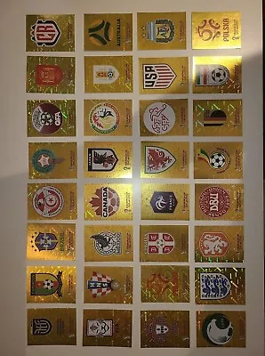 $4.49 • Buy FIFA World Cup 2022 Qatar Panini Stickers FOILS / EMBLEMS - BUY 2 GET 5 FREE