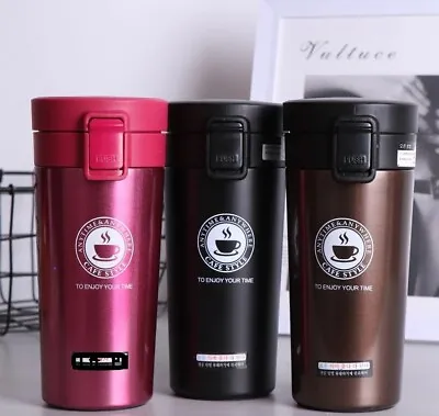 Double Stainless 304 Steel Coffee Water Mug Leak-Proof 380ml Travel Thermosmug  • $16.99