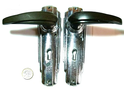 £25.99 • Buy Pair Chrome & Bakelite Art Deco Lever Handles With Stepped Backplates 1930s