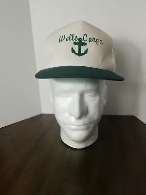 VINTAGE Wells Cargo Hat Snapback Cap Made In Bangladesh KC • $8.99