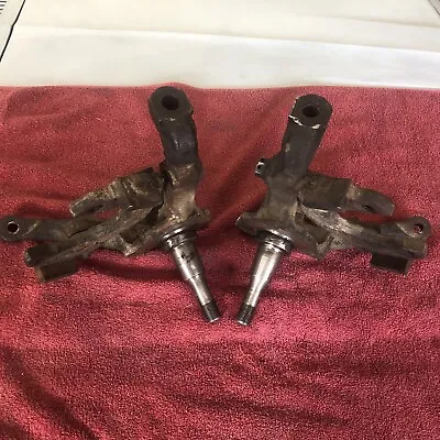 1968-1969 Ford Mustang Cougar Torino DISK Brake Spindles Pair C8OA With Brackets • $350