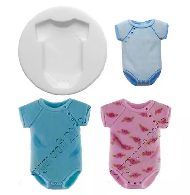 3D Baby Grow Silicone Fondant Cake Mould Gum Chocolate Mould Cake Baking Tool • £4.59
