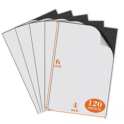 Bulk Flexible 120Pc Self-Adhesive Magnetic Sheets 4X6 Cuttable For Craft Photo • $45.89