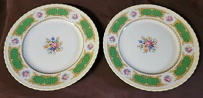 5 Myott Staffordshire Dinner Plates Classic Green  • $57