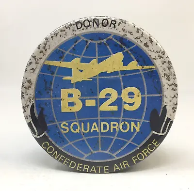 Button Pin B-29 Squadron Confederate Air Force Donor 3 Inches • $8.96