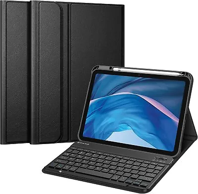 Keyboard Case For IPad 10th Gen 10.9  (2022) W/Pencil Holder Soft TPU Back Cover • $20.19